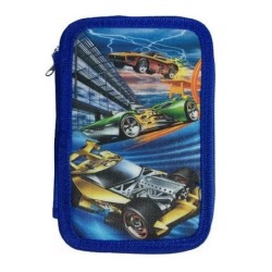 Penar Dreptunghiular cu Model Masini pentru Baieti, 2 Fermoare, Dimensiune 19.5x13x5 cm - Rechizite Scolare Penar Dreptunghiular cu Model Masini pentru Baieti, 2 Fermoare, Dimensiune 19.5x13x5 cm - Rechizite Scolare