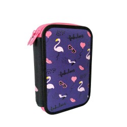 Penar Neechipat DACO, 19.5x12.5x5 cm, Model Flamingo, Poliester, Mov/Roz, Doua Fermoare cu Doua Compartimente, Penar Fermoar, Penare cu Fermoar, Penare Neechipate, Penare de Scoala, Penare Scolare, Penar Scolar, Rechizite Scolare Penar Neechipat DACO, 19.5x12.5x5 cm, Model Flamingo, Poliester, Mov/Roz, Doua Fermoare cu Doua Compartimente, Penar Fermoar, Penare cu Fermoar, Penare Neechipate, Penare de Scoala, Penare Scolare, Penar Scolar, Rechizite Scolare
