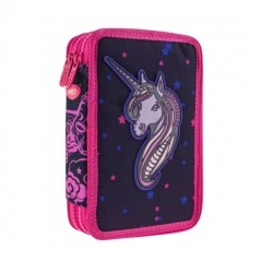Penar Neechipat DACO, Model Unicorn, 20x5x13 cm, Poliester, Negru/Roz, Doua Fermoare cu Doua Compartimente, Penar Fermoar, Penare cu Fermoar, Penare Neechipate, Penare de Scoala, Penare Scolare, Penar Scolar, Rechizite Scolare Penar Neechipat DACO, Model Unicorn, 20x5x13 cm, Poliester, Negru/Roz, Doua Fermoare cu Doua Compartimente, Penar Fermoar, Penare cu Fermoar, Penare Neechipate, Penare de Scoala, Penare Scolare, Penar Scolar, Rechizite Scolare