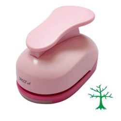 Perforator DACO Hobby, Model Copac, Plastic/Metal, Perforare 7.6 cm, Multicolor, Perforator Lucru Manual, Perforator Model Copac, Perforator Activitati Creative, Perforator pentru Felicitari si Invitatii, Perforatoare cu Model