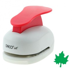 Perforator DACO Hobby, Model Frunza Artar, Plastic/Metal, Perforare 5 cm, Multicolor, Perforatoare Lucru Manual, Perforator Frunza Artar, Perforatoare Activitati Creative, Perforator pentru Felicitari si Invitatii, Perforatoare cu Model