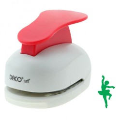Perforator DACO Hobby, Model Balerina, Plastic/Metal, Perforare 5 cm, Multicolor, Perforatoare Lucru Manual, Perforator Balerina, Perforator Activitati Creative, Perforator pentru Felicitari si Invitatii, Perforatoare cu Model Balerina