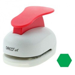 Perforator DACO Hobby, Model Hexagon, Plastic/Metal, Perforare 5 cm, Multicolor, Perforatoare Lucru Manual, Perforator Hexagon, Perforator Activitati Creative, Perforator pentru Felicitari si Invitatii, Perforatoare cu Model Hexagon