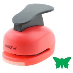 Perforator DACO Hobby, Model Fluture, Plastic/Metal, Perforare 3.8 cm, Multicolor, Perforatoare Lucru Manual, Perforator Fluture, Perforatoare Activitati Creative, Perforatoare pentru Felicitari si Invitatii, Perforatoare cu Model