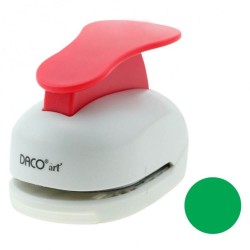 Perforator DACO Hobby, Model Cerc, Plastic/Metal, Perforare 5 cm, Multicolor, Perforator Lucru Manual, Perforator Cerc, Perforator Activitati Creative, Perforator pentru Felicitari si Invitatii, Perforatoare cu Model Cerc