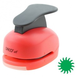 Perforator DACO Hobby, Model Soare, Plastic/Metal, Perforare 3.8 cm, Multicolor, Perforatoare Lucru Manual, Perforator Soare, Perforatoare Activitati Creative, Perforatoare pentru Felicitari si Invitatii, Perforatoare cu Model