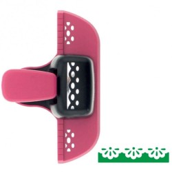 Perforator Bordura DACO Hobby, Model 1, Plastic/Metal, Perforare 4.6x1.1 cm, Roz/Negru, Perforator Lucru Manual, Perforator Bordura, Perforator Activitati Creative, Perforator pentru Felicitari si Invitatii, Perforator Bordura cu Model