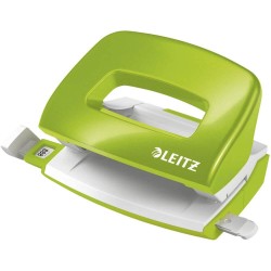 Perforator Leitz 5060, 10 Coli, Verde Metalizat, din Metal si Plastic, Mini Perforator Leitz, Perforator Mic Leitz, Perforator Compact Leitz, Perforator Mini 5060 Leitz, Perforator 10 Coli, Perforator 10 Foi, Perforator Modern, Mini Perforatoare Leitz