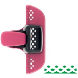 Perforator Bordura DACO Hobby, Model 2, Plastic/Metal, Perforare 4.6x1.1 cm, Roz/Negru, Perforator Lucru Manual, Perforator Bordura, Perforator Activitati Creative, Perforator pentru Felicitari si Invitatii, Perforator Bordura cu Model