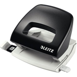 Perforator Leitz 5038, 16 Coli, Negru, din Metal si Plastic, Perforator 16 Coli, Perforator 16 Foi, Perforator Modern, Perforatoare Leitz, Perforatoare 5038 Leitz, Perforatoare 16 Coli, Perforatoare 16 Foi, Perforatoare Moderne