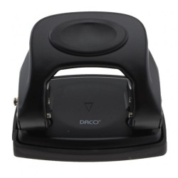 Perforator DACO 20 Coli, Negru, Perforator de Hartie, Perforatoare Manuale pentru Birou, Perforatoare pentru Hartie, Perforator Hartie cu Doua Perforatii, Perforator cu Doua Gauri, Perforatoare de Birou cu Doua Perforatii