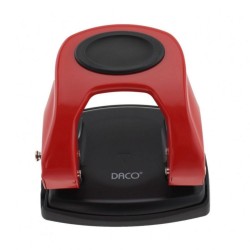 Perforator DACO 30 Coli, Rosu, Perforator de Hartie, Perforatoare Manuale pentru Birou, Perforatoare pentru Hartie, Perforator Hartie cu Doua Perforatii, Perforator cu Doua Gauri, Perforatoare de Birou cu Doua Perforatii