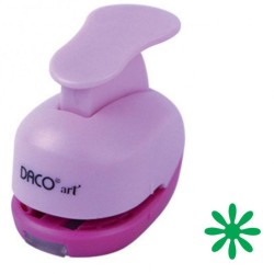 Perforator DACO Hobby, Model Floare, Plastic/Metal, Diametru 1 cm, Mov/Roz, Perforatoare Lucru Manual, Perforatoare Activitati Creative, Perforatoare Felicitari si Invitatii, Perforatoare Hartie, Perforator pentru Decoratiuni, Accesorii Craft