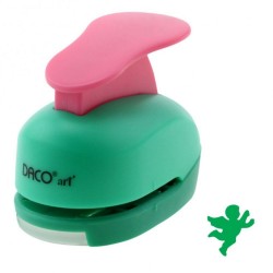 Perforator DACO Hobby, Model Ingeras, Plastic/Metal, Diametru 2.5 cm, Multicolor, Perforatoare Lucru Manual, Perforatoare Activitati Creative, Perforatoare Felicitari si Invitatii, Perforatoare Hartie, Perforator pentru Decoratiuni, Accesorii Craft