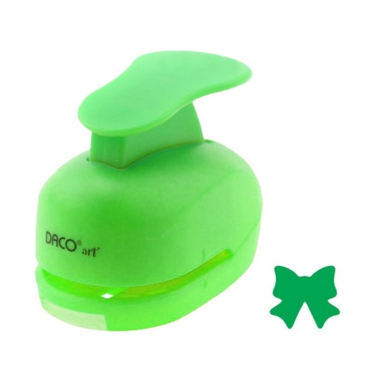 Perforator DACO Hobby, Model Fundita, Plastic/Metal, Diametru 1.8 cm, Verde, Perforatoare Lucru Manual, Perforatoare Activitati Creative, Perforatoare Felicitari si Invitatii, Perforatoare Hartie, Perforator pentru Decoratiuni, Accesorii Craft