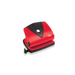 Perforator Metalic FORPUS, 30 Coli, Culoare Rosie, Perforator de Hartie, Perforatoare Manuale pentru Birou, Perforatoare pentru Hartie, Perforator Hartie cu Doua Perforatii, Perforator cu Doua Gauri, Perforatoare de Birou cu Doua Perforatii