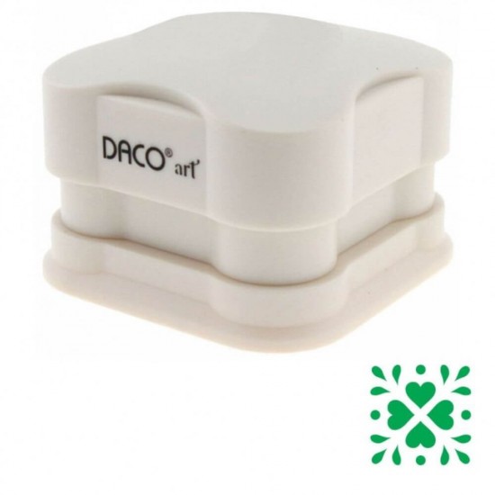 Perforator DACO Hobby Magnetic, Perforare 3.7 cm, Model Patrat, Crem, Perforatoare Lucru Manual, Perforatoare Activitati Creative, Perforatoare pentru Felicitari si Invitatii, Perforatoare cu Modele pentru Hartie, Perforator pentru Decoratiuni