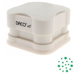 Perforator DACO Hobby Magnetic, Perforare 3.7 cm, Model Minge cu Stelute, Crem, Perforatoare Lucru Manual, Perforatoare Activitati Creative, Perforatoare pentru Felicitari si Invitatii, Perforatoare cu Modele pentru Hartie, Perforator pentru Decoratiuni