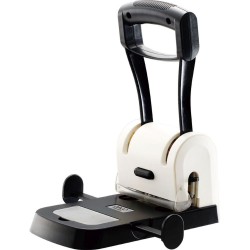 Perforator Metalic DACO 100 Coli, Alb, Perforator de Hartie, Perforatoare Manuale pentru Birou, Perforatoare pentru Hartie, Perforator Hartie cu Doua Perforatii, Perforator cu Doua Gauri, Perforatoare de Birou cu Distantier