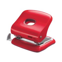 Perforator Rapid FC30, Capacitate 30 Coli, Plastic/Metal, Rosu, Perforator pentru Hartie, Perforator de Hartie, Perforatoare Hartie, Perforatoare Birou, Perforatoare de Hartie, Perforatoare 30 Coli, Perforatoare Scoala, Perforatoare Rapid