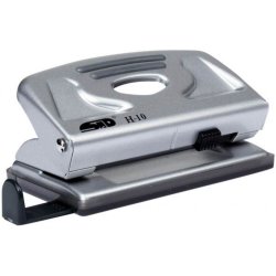 Perforator Metalic Noki H10, Capacitate 12 Coli, Argintiu, Perforator pentru Hartie, Perforator de Hartie, Perforatoare Hartie, Perforatoare Birou, Perforatoare de Hartie, Perforatoare 12 Coli, Perforatoare Scoala, Perforatoare Noki, Perforator Scoala