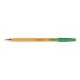 Set 20 Pixuri fara Mecanism,Scriere de 0.4 mm,Corp Galben cu Capac+Clip de Prindere, Verde, Pixuri Q-CONNECT Yellow Fine, Accesorii Birou,Instrumente de Scris