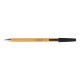 Set 20 Pixuri fara Mecanism,Scriere de 0.4 mm,Corp Galben cu Capac+Clip de Prindere, Negru, Pixuri Q-CONNECT Yellow Fine, Accesorii Birou,Instrumente de Scris