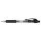 Set 10 Pixuri cu Mecanism si Scriere de 0.7 mm, Corp Transparent cu Grip+ Clip de Prindere, Culoare Neagra, Pix Q-CONNECT, Accesorii Birou,Instrumente de Scris