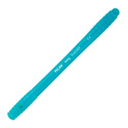 Pix MILAN Fineliner, Mina Albastra, Varf 0.4 mm, Corp din Plastic de Culoare Albastru Deschis si Capac Aerisit, Pix Albastru, Linere Scoala, Liner Milan, Finelinere, Liner Grafic, Pix Liner, Fineliner Albastru, Pix cu Pasta Albastra, Pix pentru Scolari