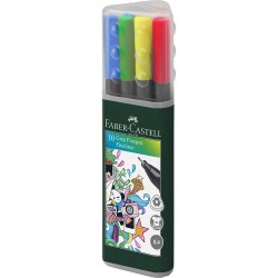 Set 10 Pix Linere Faber-Castell Grip, 0.4 mm, Cutie Triunghiulara, Pix Liner Faber-Castell 0.4 mm, Set Linere Faber-Castell, Faber-Castell Linere 0.4 mm Set, Set Pixuri Colorate, Liner Faber-Castell, Finelinere, Pixuri, Pix, Pixuri Scoala, Pix Scoala
