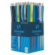 Set 50 Pixuri cu Mecanism Retractibil + Clips de Prindere, Grosime Scriere 0.7 mm, Diverse Culori, Pix Schneider K15, Accesorii Birou, Instrumente de Scris, Accesorii Scoala