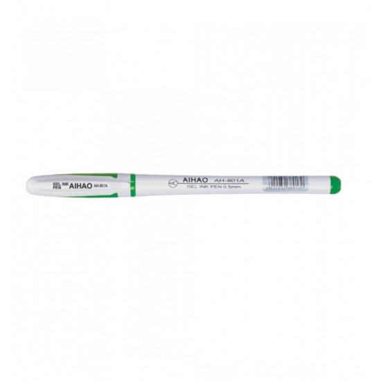 Pixuri Gel AIHAO, 48 Buc/Set, Varf 0.5 mm, Scriere Verde, Corp din Plastic Alb/Verde, Pixuri AIHAO 801A, Pixuri cu Gel, Pix cu Gel Verde, Pixuri Scoala, Pixuri Verzi, Pix Verde, Set Pixuri cu Gel, Set Pixuri Scoala, Set Pixuri Colorate