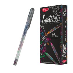 Pix cu Gel DACO Pastelatu, Corp din Plastic, Mina Argintie, Pixuri cu Gel, Pix Gel Argintiu, Pixuri Scolari, Pixuri Scoala, Pixuri Scolare, Pix pentru Scoala, Pix Plastic, Pixuri Copii, Pixuri Prescoalari, Pix Pastelat, Pix cu Gel Pastel