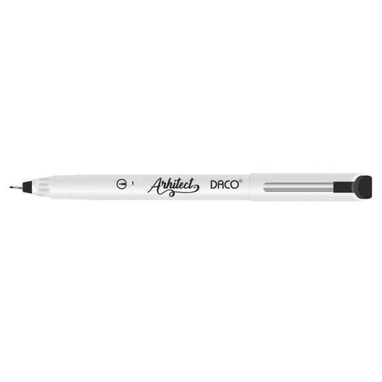 Pix Liner Grafic DACO Arhitect, Varf de 1 mm, Mina Negra, Pixuri Liner, Linere Desen, Linere Arhitectura, Linere Grafica, Liner Negru, Pixuri Grafice, Liner Grafic, Liner Desen, Liner Pix, Liner cu Pigmenti, Pix Desen Grafic, Pix Desen Tehnic