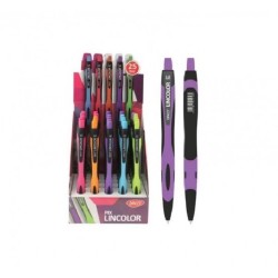 Pix cu Gel DACO Lincolor, 25 Buc/Set, Culori Diverse, Varf 1 mm, Corp din Plastic, pe Baza de Ulei, Pixuri cu Gel, Pixuri Scolari, Pixuri Scoala, Pixuri Scolare, Pix pentru Scoala, Pix Plastic, Set Pixuri, Pixuri Copii, Pixuri cu Gel, Pixuri Colorate,