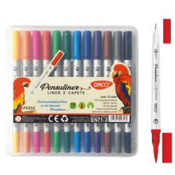 Pix Liner si Pensula DACO PENSULINER, 12 Buc/Set, Varf 0.4 mm, Culori Asortate, Pixuri 2 in 1, Pixuri Scolari, Pixuri Scoala, Pixuri Scolare, Pix pentru Scoala, Pix Plastic, Pixuri Copii, Set Pixuri Colorate, Pix Liner si Pensula, Pixuri Asortate Pix Liner si Pensula DACO PENSULINER, 12 Buc/Set, Varf 0.4 mm, Culori Asortate, Pixuri 2 in 1, Pixuri Scolari, Pixuri Scoala, Pixuri Scolare, Pix pentru Scoala, Pix Plastic, Pixuri Copii, Set Pixuri Colorate, Pix Liner si Pensula, Pixuri Asortate