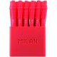Pixuri Milan Sway, Varf 0.7 mm, 19 Buc/Set, Scriere Rosie, Corp Plastic Rosu, Pixuri Milan Rosii, Pixuri Scolare, Instrumente de Scris, Pixuri Retractabile cu Mina Rosie, Rechizite, Pixuri cu Mecanism Retractabil, Set Pixuri MILAN
