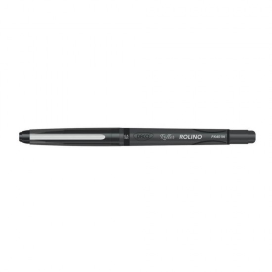 Pix Roller DACO Rolino, 12 Buc/Set, Varf 0.5 mm, Mina Neagra, Corp din Plastic, Rollere, Pixuri Scolare, Instrumente de Scris, Pixuri Roller din Plastic, Rechizite, Pixuri Roller, Pixuri Roller Daco, Pixuri Scoala