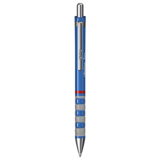 Pix Rotring Tikky III, Varf 0.7 mm, Scriere Albastra, Mecanism Parker, Corp Metalic/Plastic Albastru, Pixuri Metalice, Pix Albastru, Pixuri Albastre, Pixuri cu Mecanism, Pixuri cu Buton, Pixuri Colorate, Pixuri Scoala