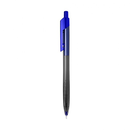 Pix cu Mecanism Deli Arrow, 0.7 mm, Albastru, Pix Deli Arrow, Pix Arrow Deli, Pix cu Buton Deli, Pix Albastru, Pix cu Scriere Albastra, Pix Scriere Albastra, Pixuri Albastre, Pixuri Deli, Pixuri Albastre cu Mecanism, Pixuri Deli Arrow