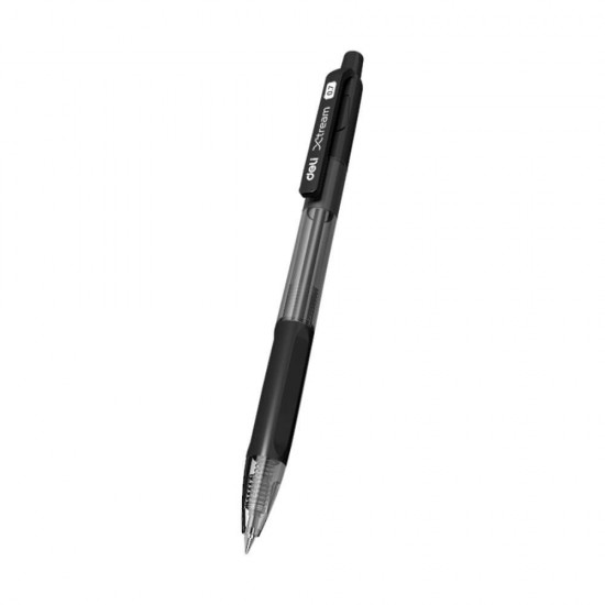 Pix cu Mecanism Deli Xtream, 0.7 mm, Negru, Pix Deli Xtream, Pix Xtream Deli, Pix cu Buton Deli, Pix Negru, Pix cu Scriere Neagra, Pix Scriere Neagra, Pixuri Negre, Pixuri Deli, Pixuri Negre cu Mecanism, Pixuri Deli Xtream, Pix 0.7 mm