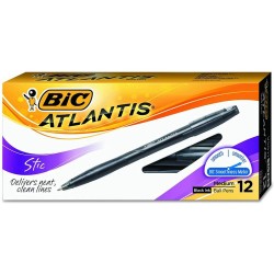 Set 12 Pixuri BIC Atlantis Stic Negre, 1.2mm, Corp Plastic, Pix BIC, Pixuri Negre, Pixuri Colorate, Pix Scoala, Pix Colorat, Pix Negru, Acesorii Birou, Instrumente de scris Set 12 Pixuri BIC Atlantis Stic Negre, 1.2mm, Corp Plastic, Pix BIC, Pixuri Negre, Pixuri Colorate, Pix Scoala, Pix Colorat, Pix Negru, Acesorii Birou, Instrumente de scris