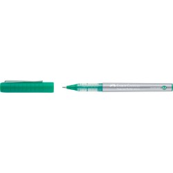 Roller Free Ink Faber-Castell, Varf 0.5 mm, Mina Verde, Roller cu Gel, Roller Gel, Roller Free Ink, Roller Faber-Castell, Rollere Faber-Castell, Roller Dessen, Rolller pentru Desen, Roller Grafica, Roller petnru Grafica