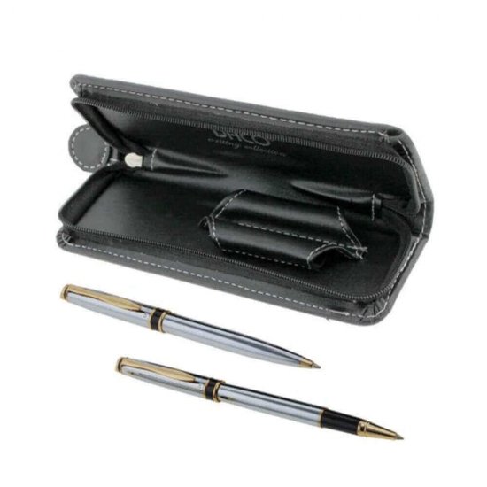 Set Pix cu Roller Daco, Argintiu cu Ornamente Negre, Mina Tip Parker, Pix Metalic, Pix Daco, Roller Daco, Set Daco cu Pix si Roller, Set Pix Cadou, Set Roller Cadou, Pix cu Mina Parker, Pix Mina Parker Daco, Set Intrumente Scris