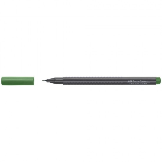Pix Liner Faber-Castell Grip, Verde Masliniu, Grosime Varf 0.4 mm, Pix Faber-Castell, Pixuri Faber-Castell, Pixuri Liner, Linere Faber-Castell, Pix Liner Subtire, Pix Fine Liner, Pixuri Fine Liner, Liner Varf 0.4 mm, Liner Subtire, Liner Verde