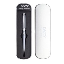 Set Pix Metalic si Etui Daco, Mina Tip Parker, 1 mm, Corp Gri, Imprimeu Folcloric Dragonul Dacic, Set Pix si Etui, Pix Scriere, Pix Scoala, Pix Elegant, Pixuri Scriere, Pixuri Scoala, Pix Elevi, Set Pix Etui, Pix cu Etui, Pixuri Elevi