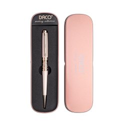 Set Pix Metalic si Etui Daco, Mina Tip Parker, 1 mm, Corp Roz, Imprimeu Folcloric, Set Pix si Etui, Pix Scriere, Pix Scoala, Pix Elegant, Pixuri Scriere, Pixuri Scoala, Pix Elevi, Set Pix Etui, Pix cu Etui, Pixuri Elevi