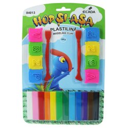Plastilina pentru Modelat Ecada, 12 Culori, 100 g, 10 Forme Incluse, Ambalata la Blister, Plastilina Scoala, Plastilina Gradinita, Plastilina Modelare, Plastilina Modelat, Plastilina pentru Copii, Plastilina Ambalata, Plastilina Ecada, Plastilina Modelaj