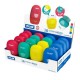 Set 16 Radiere Ovale MILAN Capsule, Carcasa Plastic cu Perie, 4 Culori, Radiere Colorate, Radiere din Cauciuc, Radiere si Gume de Sters, Radiere cu Carcasa, Radiera cu Carcasa, Set Radiere, Set Gume de Sters, Radiere MILAN, Rechizite Scolare