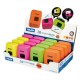 Set 16 Radiere MILAN Compact Fluo, Diverse Culori, Carcasa Plastic cu Perie, Radiera Colorata, Radiere, Guma de Sters, Gume de Sters, Radiera Creion, Radiere Creion, Radiera Cauciuc, Radiera Simpla, Instrumente de Sters, Rechizite